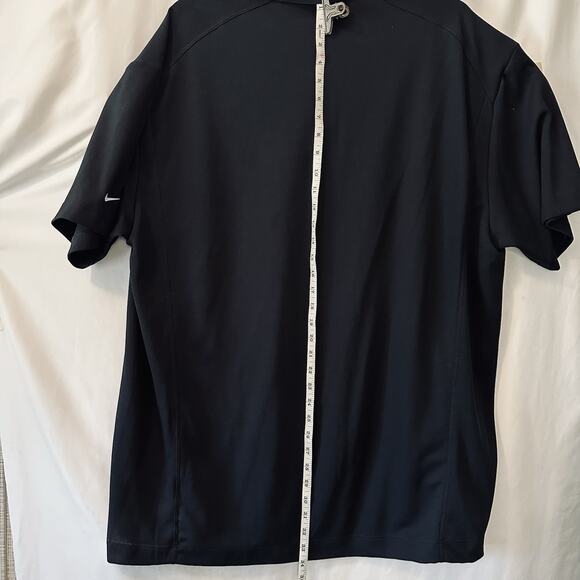 Nike Golf Dri Fit XXL Black Polo ATLAS Embroidery logo Swoosh NWT - Picture 9 of 13